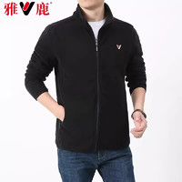 YALU雅鹿男士立领抓绒运动外套YU517VA8320