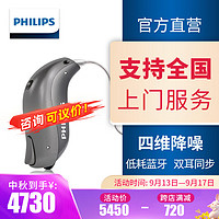 PHILIPS 飛利浦 助聽器迷你耳背式無線隱形藍(lán)牙智能老年人年輕人遠(yuǎn)程驗(yàn)配