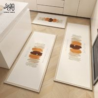 冬阳简约皮革厨房地垫防油防滑可擦免洗防水脚垫家用耐磨耐脏长条地毯