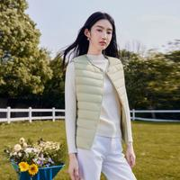 雪中飞简约品质鸭绒保暖内搭圆领时尚显瘦背心（限时特价）