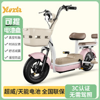 韵达电动车新国标电动自行车48v成人两轮代步小型男女踏板助力电瓶车