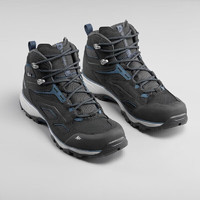 DECATHLON迪卡侬登山鞋男防水运动鞋秋保暖男款中帮-黑色432728609