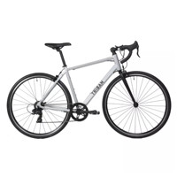 DECATHLON迪卡侬RC100公路自行车成人弯把铝架轻量竞速公路赛车变速OVB1酷冷银XL适合190~200cm