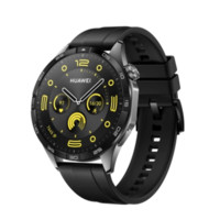 HUAWEI华为WATCHGT4智能手表46mm曜石黑氟橡胶表带