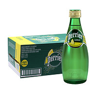 perrier 巴黎水 檸檬青檸味含氣蘇打氣泡水 330ml*12玻璃瓶