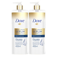 Dove 多芬 洗發(fā)水450ml*2玻尿酸滋養(yǎng)修護(hù)改善毛躁男女士洗發(fā)套裝