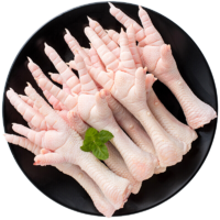 正大生鲜出口级食材健康轻食代餐烧烤露营鸡爪1kg*2袋