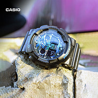 CASIO卡西欧G-SHOCK男士防水运动手表GA-100CB-1ADR55mm