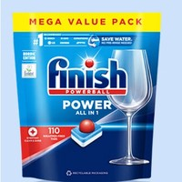 finish 亮碟 ALL IN 1系列 大型洗碗機(jī)專用多效合一洗碗塊 110顆 無香型 海外版