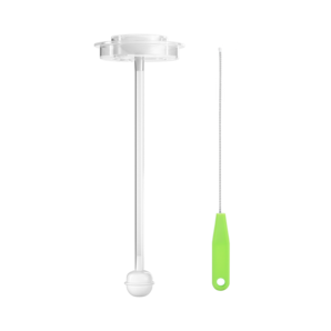 歐貝妮（oberni)嬰兒奶瓶吸管配件重力球適配奶瓶清洗吸管刷毛刷2件套 普通寬口奶瓶吸管+吸管刷