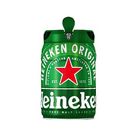 Heineken喜力铁金刚啤酒5L*1桶赠香槟瓶啤酒1.5L+星银500m*4罐