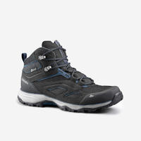 DECATHLON迪卡侬MH100登山鞋男防水户外徒步鞋秋冬保暖男款中帮-黑色402728606
