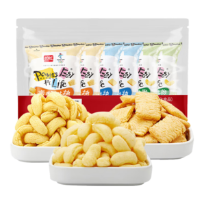 盼盼麥香雞味塊 休閑零食禮包膨化食品童年多口味 60g*6/袋