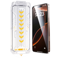 品胜适用苹果16Pro钢化膜iPhone16Pro手机膜防尘防摔抗指纹前膜高清全覆盖无尘仓秒贴膜2片装