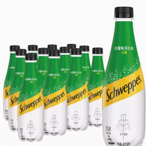 88VIP!Schweppes 怡泉 蘇打水 檸檬味400mlx12瓶
