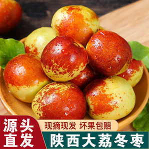 賈迷糊冬棗脆甜冬棗陜西大荔冬棗鮮棗新鮮水果時令生鮮果園現(xiàn)摘現(xiàn)發(fā) 3斤 單果約12-15g-