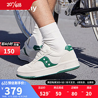 saucony 索康尼 CROSS JZ板鞋男女低幫夏季透氣百搭休閑運(yùn)動鞋子男 米綠 35.5