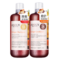 卓蓝雅(ZOOLY)洗发水800ml/400ml/800ml*2生姜防脱育发控油洗发护发套装强根健发套装800ml*2