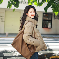 TANBOER 坦博爾 泡芙羽絨服女小個子短款保暖韓版