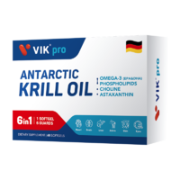 VIKpro纯南极磷虾油软胶囊60粒高纯度鱼油升级73.2%磷脂易吞服通血管降血脂omega-3虾青素DHA中秋礼品