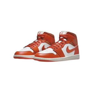 NIKE 耐克 Air Jordan 1 Mid 中性運動鞋 橙色