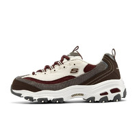 SKECHERS斯凯奇D'Lites女子休闲运动鞋149906/BUGY棕红色/灰色38.5