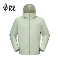 BLACKICE黑冰男户外防风耐磨防泼水连帽弹力软壳衣卡其沙M