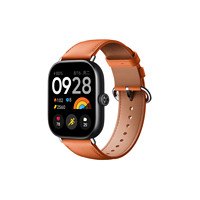 Redmi红米Watch4智能手表1.97英寸典雅黑+赤霞橙真皮快拆腕带