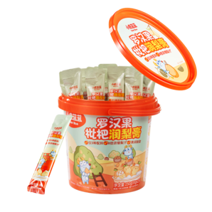 小鹿藍(lán)藍(lán) 寶寶零食羅漢果枇杷碭山梨兒童潤(rùn)梨膏250g 兒童潤(rùn)梨膏25支