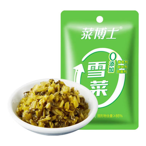 菜博士清爽不辣0添加榨菜60g無防腐劑輕鹽榨菜絲下飯菜咸菜佐餐小菜 0添加雪菜70g*3+清爽榨菜60g*3