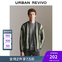 URBAN REVIVO UR秋冬新款撞色針織開衫UMF930034