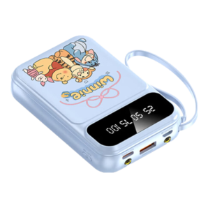 倍特源自帶線充電寶20000毫安時大容量超薄迷你便攜小巧移動電源快充適用oppo小米vivo蘋果安卓手機 愛心酷紫【自帶線+國產(chǎn)電芯】提速999%