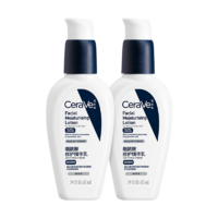 适乐肤（CeraVe）PM乳60ml双支装(烟酰胺焕亮熬夜肌肤保湿修护乳液面霜护肤品)