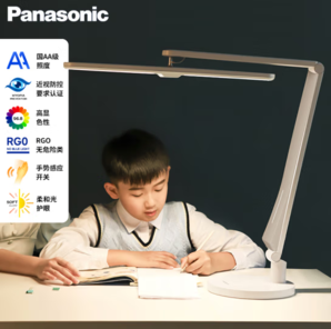 PLUS會(huì)員！Panasonic 松下 致玫系列 HHLT0552W 國(guó)AA級(jí)護(hù)眼臺(tái)燈 底座款