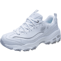 斯凯奇（Skechers）女鞋经典熊猫鞋女百搭厚底增高休闲运动复古蕾丝老爹鞋女1195911959-白色/WHT36