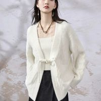 3COLOUR三彩末羽微翎新中式毛衣外套10095456610584