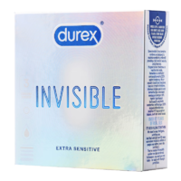 杜蕾斯（durex）隐薄空气套/AIR至薄幻隐装天然胶乳橡胶避孕套男用裸入3片1盒