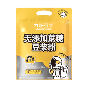 九陽豆?jié){ 無添加蔗糖豆?jié){粉27g*10條早餐豆?jié){學(xué)生營養(yǎng)早餐豆?jié){ 無添加蔗糖*2包