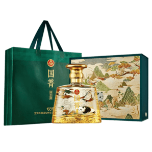 五糧液仙林生態(tài) 國(guó)菁52度500ml*2瓶禮盒白酒 憶巴蜀熊貓酒 收藏送禮