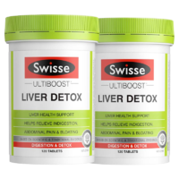 【直播专享】Swisse奶蓟草片120片/瓶加班熬夜烟酒熬夜常备海外进口奶蓟草片*2瓶