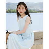 自巧女士圆领无袖连衣裙24ZQ92337BHB