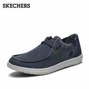 SKECHERS 斯凱奇 男士休閑帆布鞋 118240