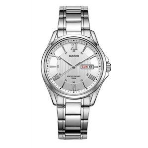 卡西歐（CASIO）經(jīng)典指針系列 簡約休閑商務(wù)時尚石英鋼帶男表 MTP-1384D-7AVDF