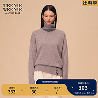 TEENIE WEENIE 小熊 女士高翻領(lǐng)綿羊毛套頭衫