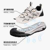 CAMEL 駱駝 2024秋季戶外登山鞋透氣網(wǎng)面舒適運動徒步男鞋 G14A171688 米白/黑 39