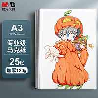 M&G 晨光 APY8048TB 專業(yè)級馬克紙 加厚120g A3/25張
