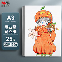 M&G 晨光 APY8048TB 專(zhuān)業(yè)級(jí)馬克紙 加厚120g A3/25張