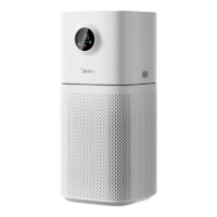美的（Midea）空气净化器家用卧室除甲醛除烟味宠物除异味净化除过敏源吸猫毛新风机空调伴侣KJ400G-L1Lite