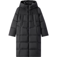 森马（Semir）[陈都灵同款]羽绒服女长款冬暖连帽外套防水109723113001