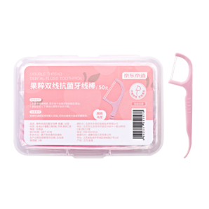 某東京造 果粹雙線抗菌牙線棒50支*4（桃桃烏龍*2青蘋果*2）牙簽清潔齒縫